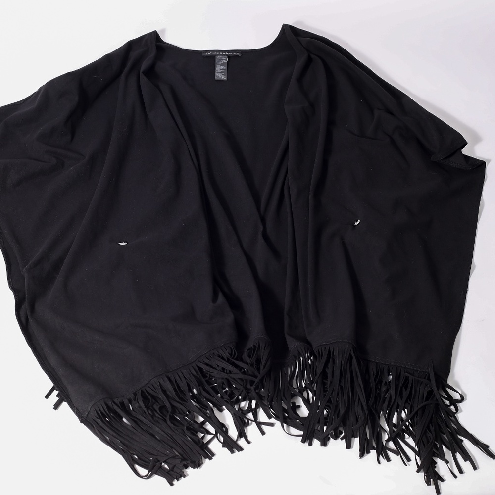 WHBM Suede Wrap with Fringe